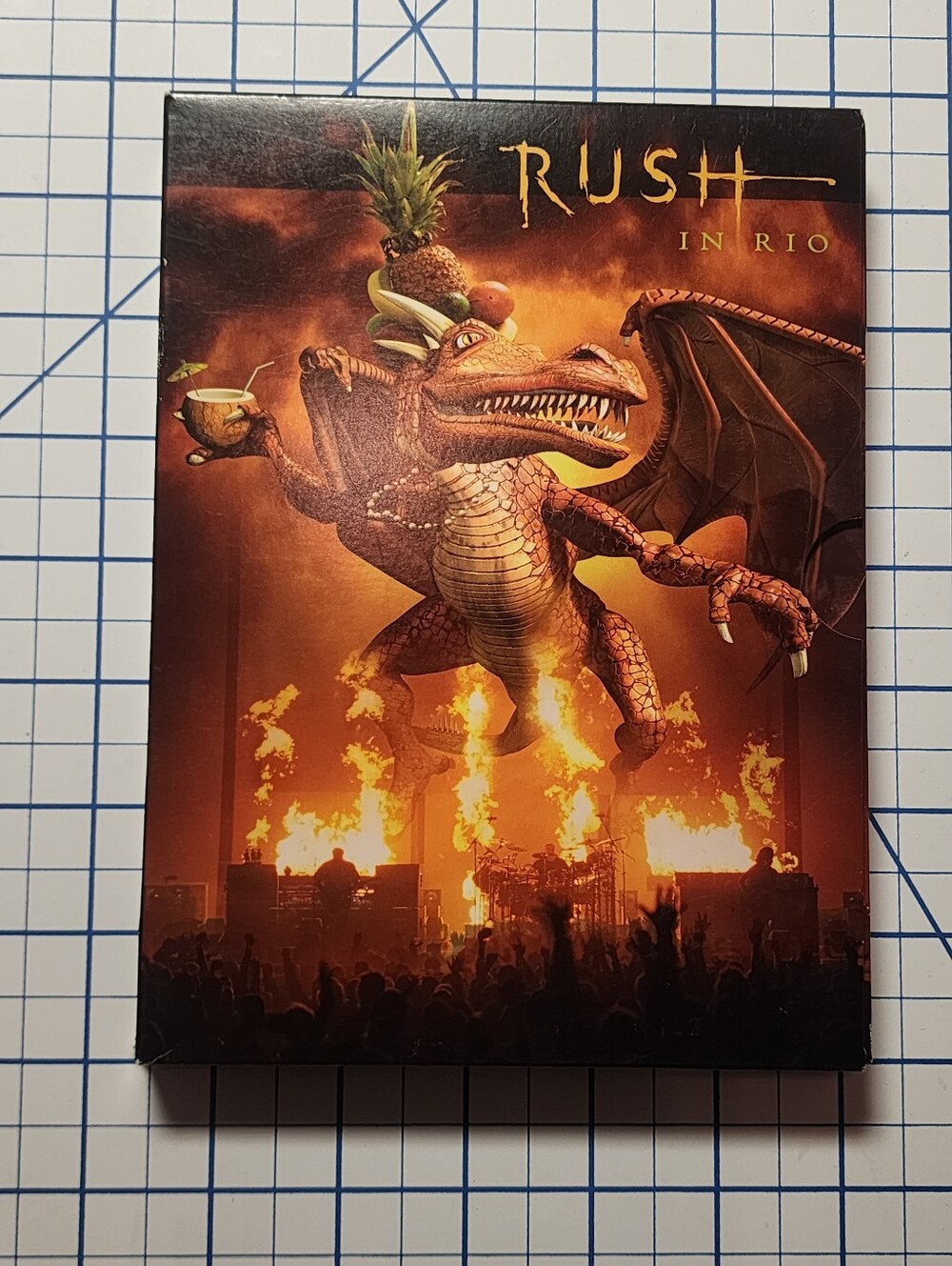 2/25$ Rush "In Rio" Concert DVD - Orange Dragon Cover